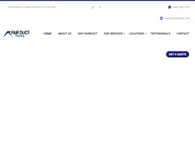 Tablet Screenshot of fairduct.com